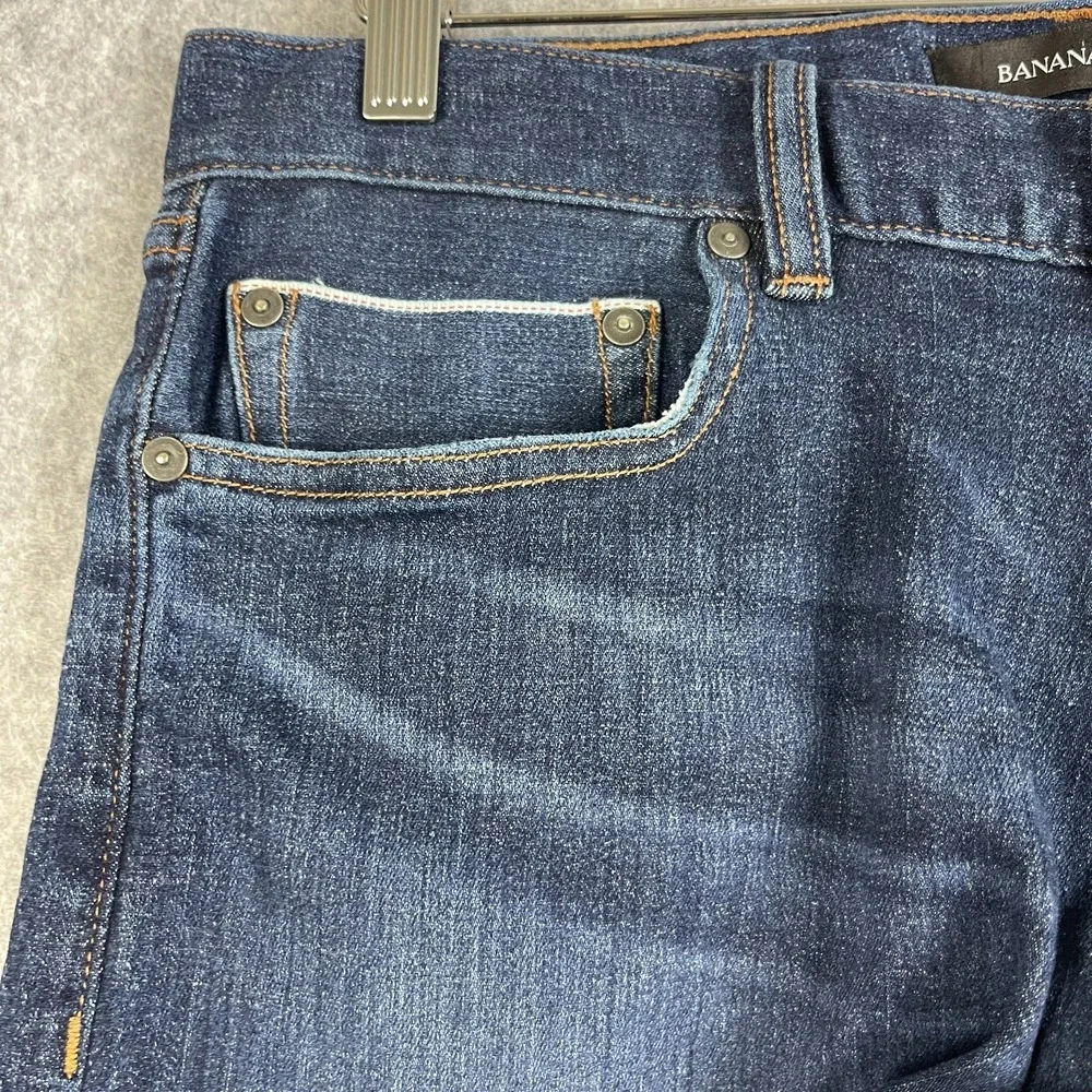 Banana Republic RMD Slim Jeans Mens 31x32 Dark Wash Rapid Movement Denim Stretch